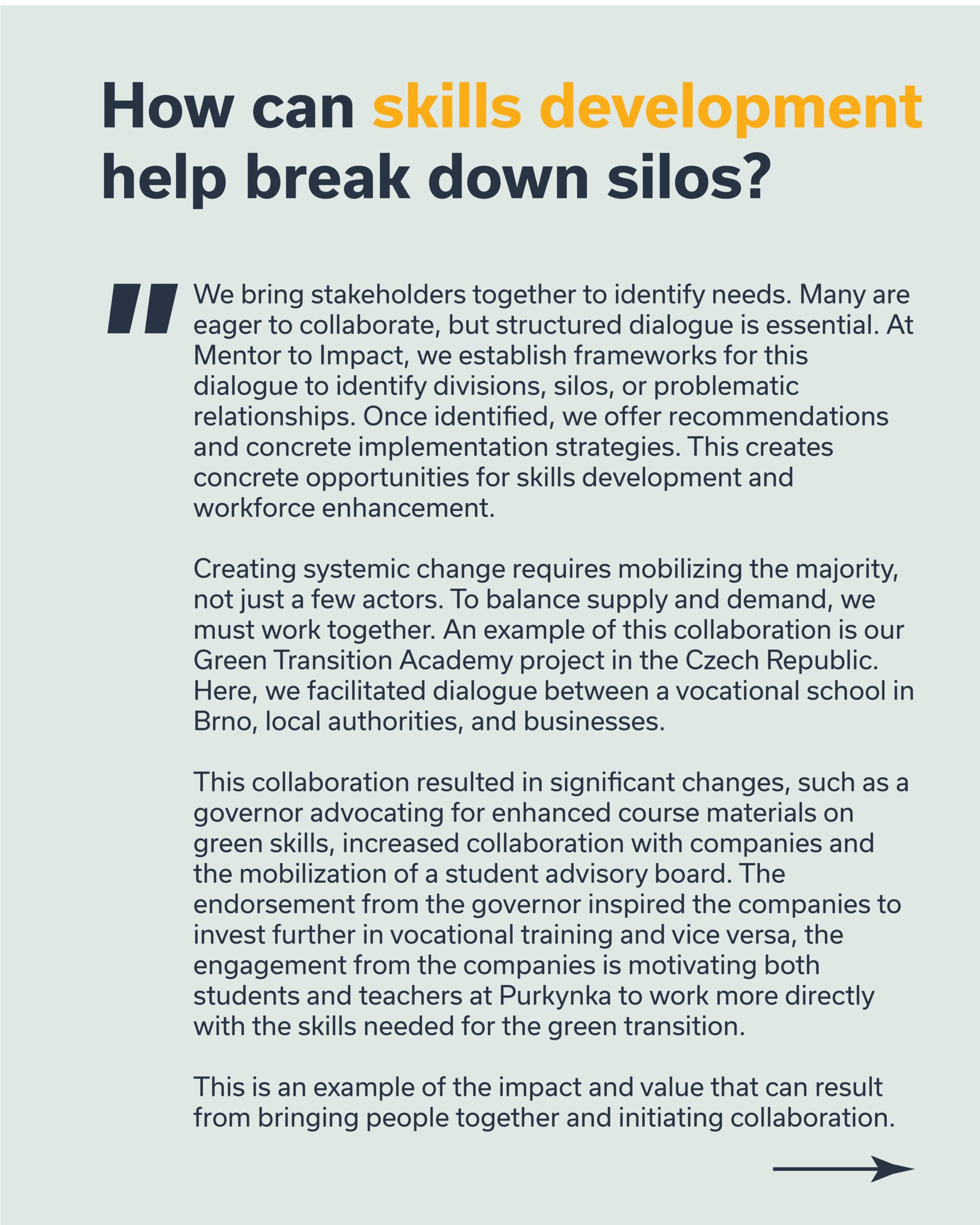 Collaboration across silos